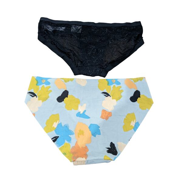 Auden Panty Bundle Of 4 Pack Small Orange Green Lace Thong Bikini Hipster Cheeky - Picture 3 of 8